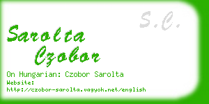 sarolta czobor business card